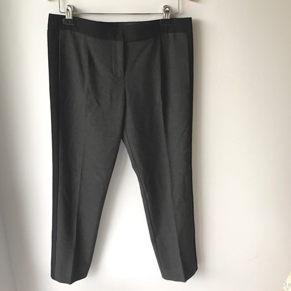 Trina Turk Women Black Tuxedo Pant with Side Trim Size 8